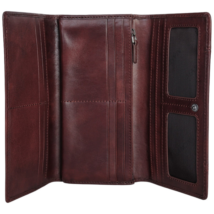 Mancini Leather Pelle D’oro RFID Secure Trifold Wallet