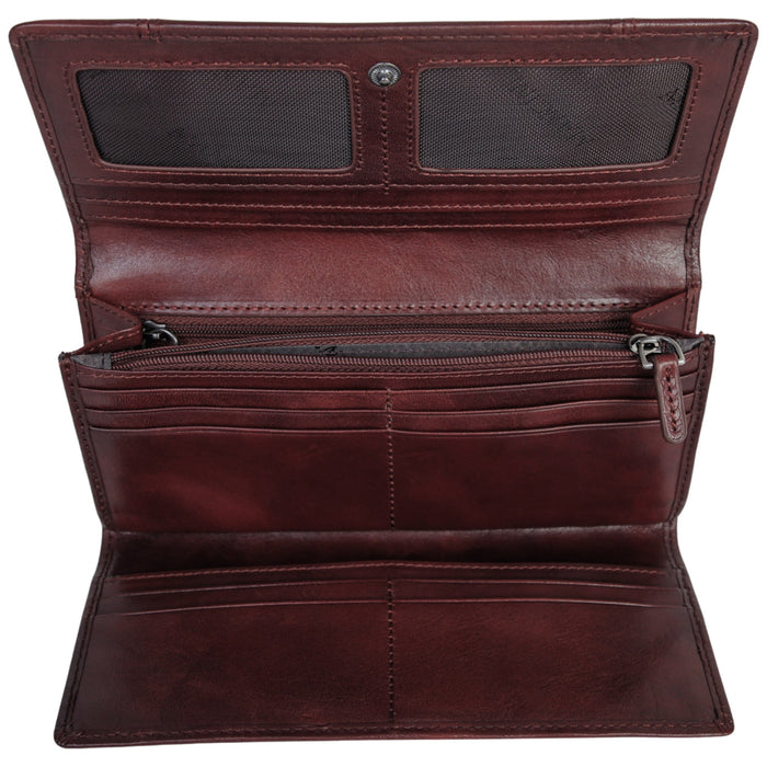 Mancini Leather Pelle D’oro RFID Secure Trifold Wallet