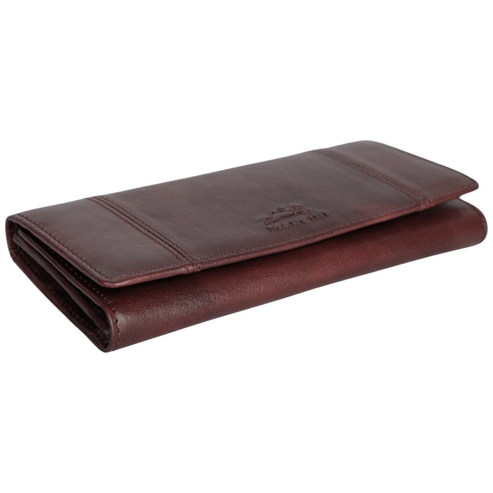 Mancini Leather Pelle D’oro RFID Secure Trifold Wallet
