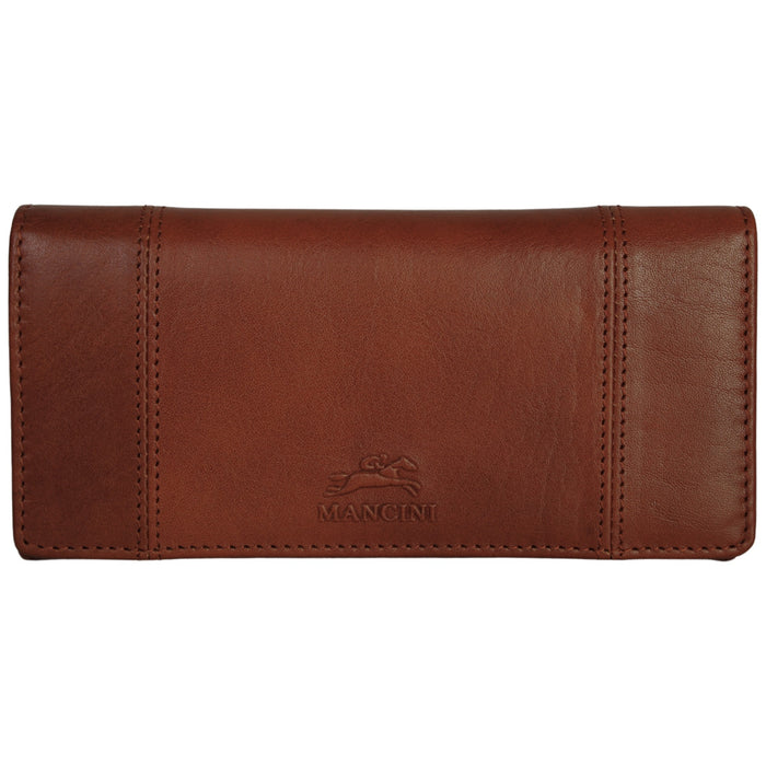 Mancini Leather Pelle D’oro RFID Secure Trifold Wallet