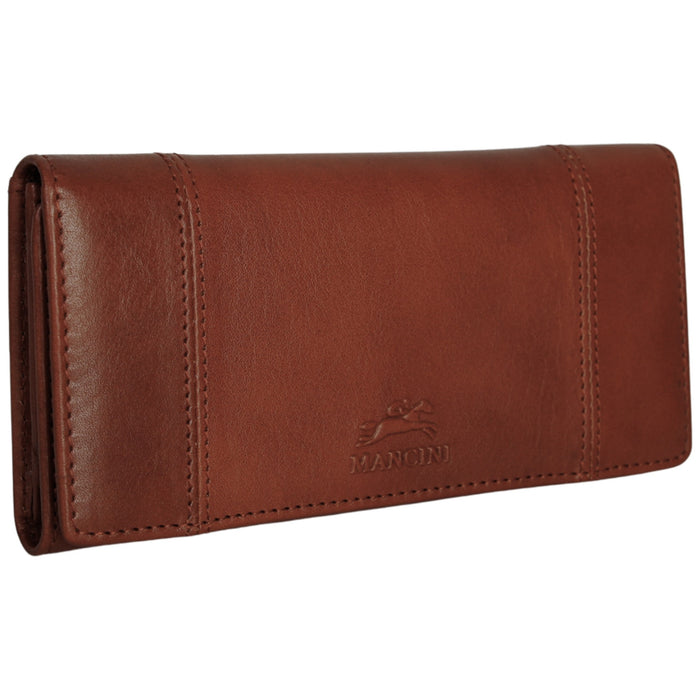 Mancini Leather Pelle D’oro RFID Secure Trifold Wallet
