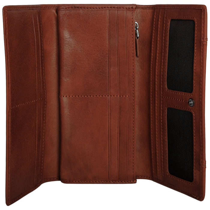 Mancini Leather Pelle D’oro RFID Secure Trifold Wallet