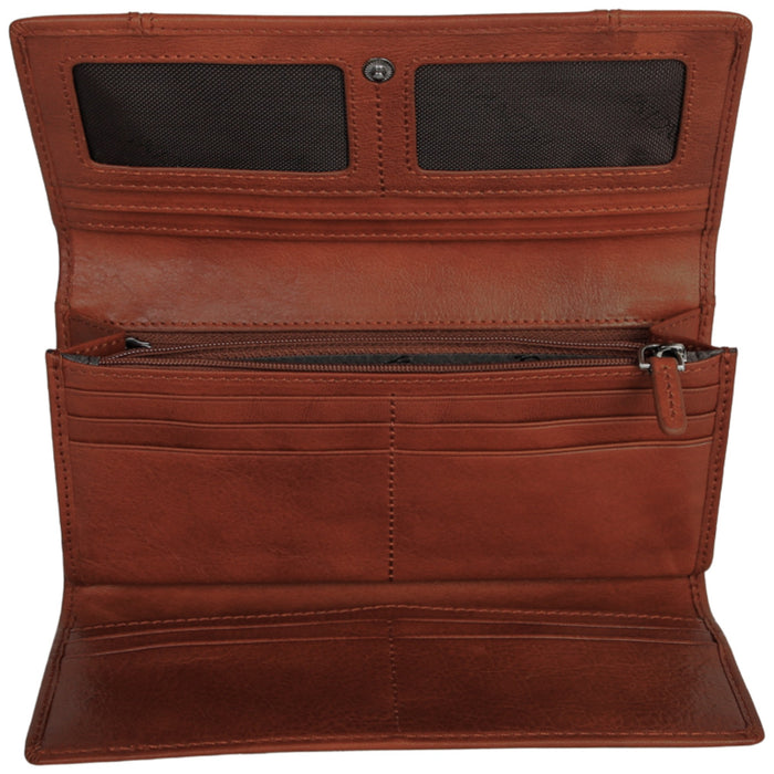 Mancini Leather Pelle D’oro RFID Secure Trifold Wallet
