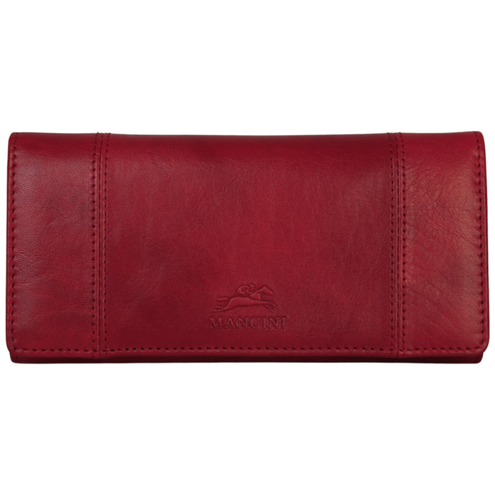 Mancini Leather Pelle D’oro RFID Secure Trifold Wallet