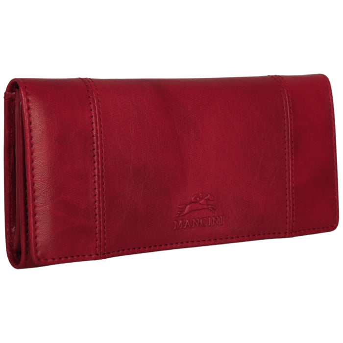 Mancini Leather Pelle D’oro RFID Secure Trifold Wallet