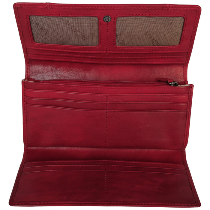 Mancini Leather Pelle D’oro RFID Secure Trifold Wallet