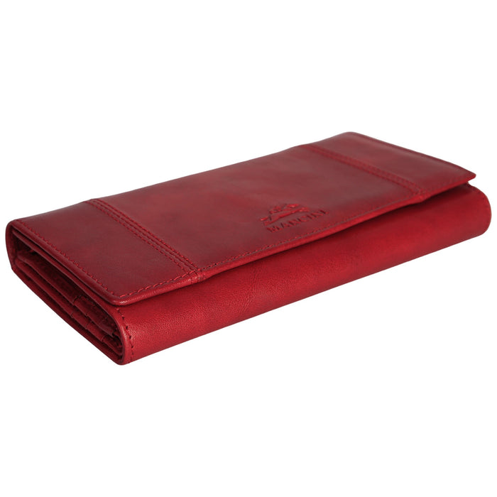 Mancini Leather Pelle D’oro RFID Secure Quad fold Wallet
