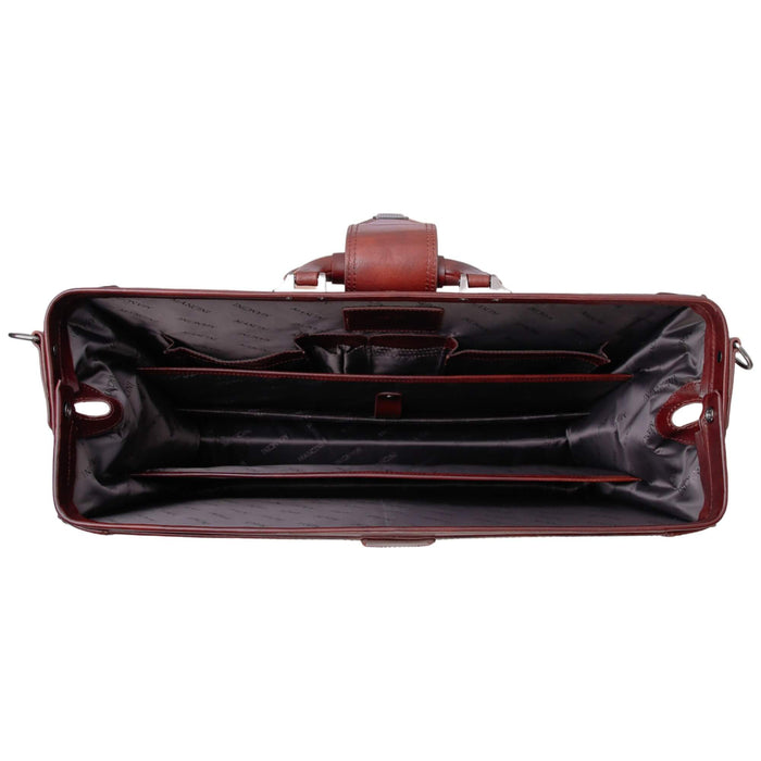 Mancini Pelle D’oro Luxurious 17.3” Laptop Litigator Briefcase