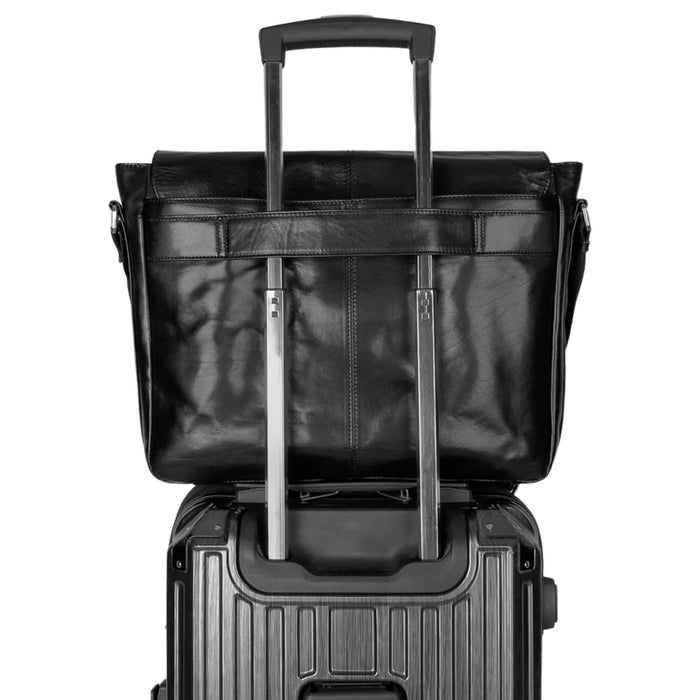 Mancini Leather Pelle D’oro 15” Laptop / Tablet Messenger Bag