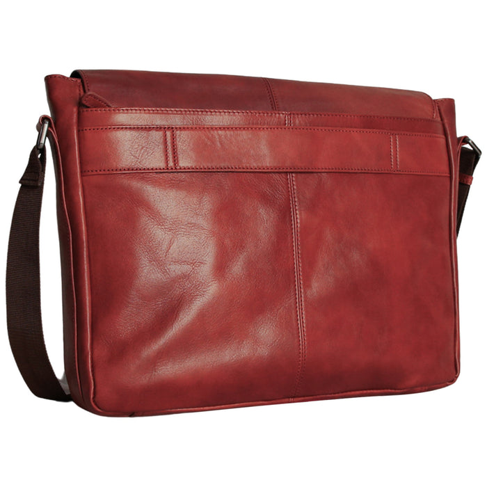 Mancini Leather Pelle D’oro 15” Laptop / Tablet Messenger Bag