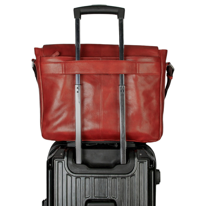 Mancini Leather Pelle D’oro 15” Laptop / Tablet Messenger Bag