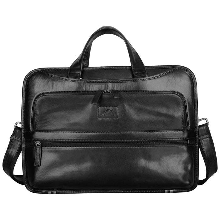 Mancini Pelle D’oro Triple Compartment 15.6” Laptop / Tablet Briefcase