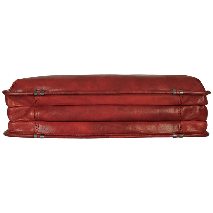 Mancini Pelle D’oro Triple Compartment 15.6” Laptop / Tablet Briefcase