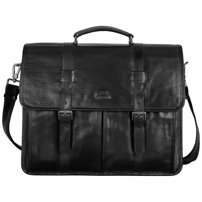 Mancini Pelle D’oro Double Compartment 15.6” Laptop / Tablet Briefcase