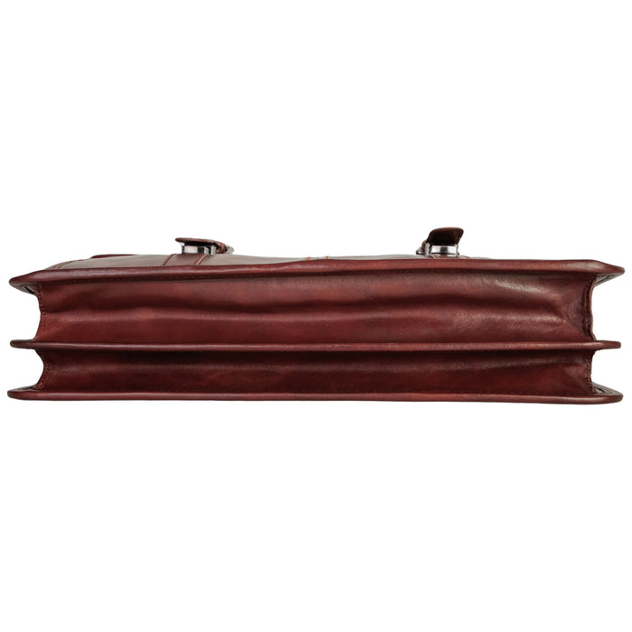 Mancini Pelle D’oro Double Compartment 15.6” Laptop / Tablet Briefcase