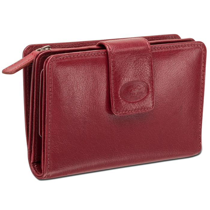 Mancini Leather Ladies’ RFID Secure Medium Clutch Wallet