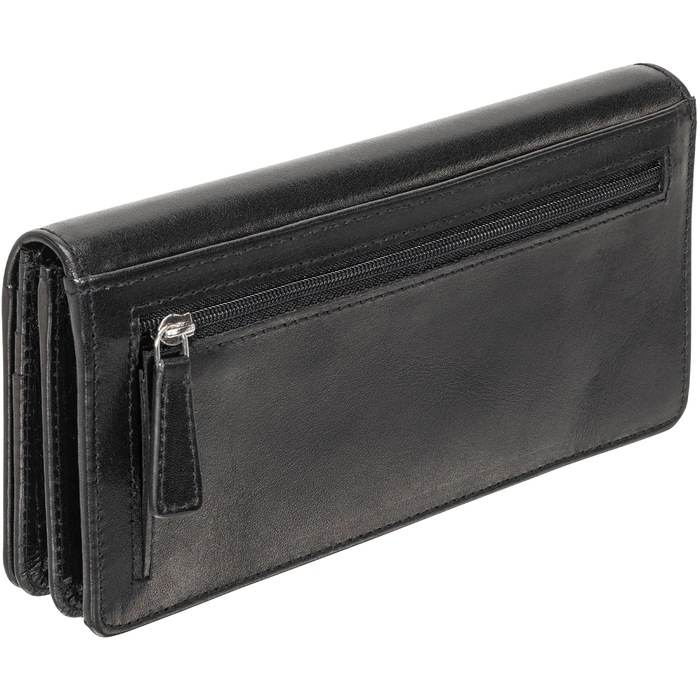 Mancini Leather Ladies’ RFID Secure Clutch Wallet