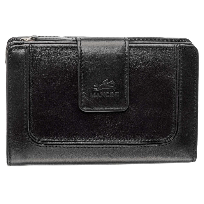 Mancini Leather South Beach RFID Secure Medium Clutch Wallet