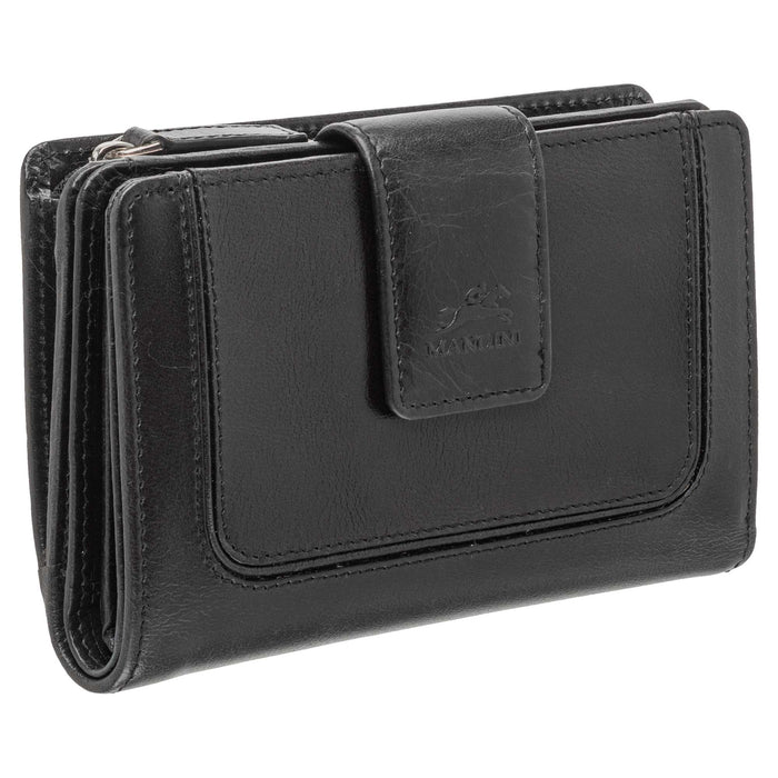 Mancini Leather South Beach RFID Secure Medium Clutch Wallet