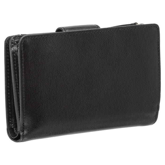 Mancini Leather South Beach RFID Secure Medium Clutch Wallet