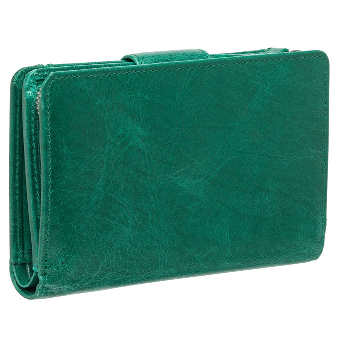 Mancini Leather South Beach RFID Secure Medium Clutch Wallet