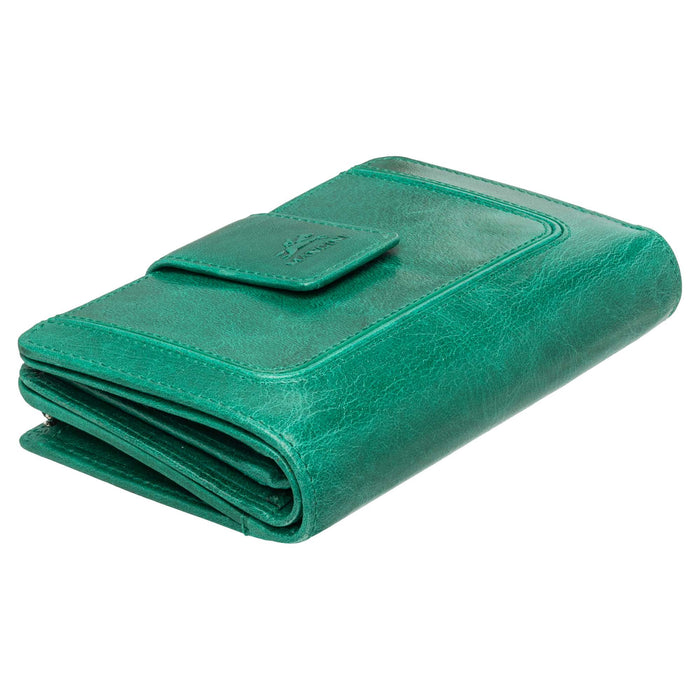 Mancini Leather South Beach RFID Secure Medium Clutch Wallet