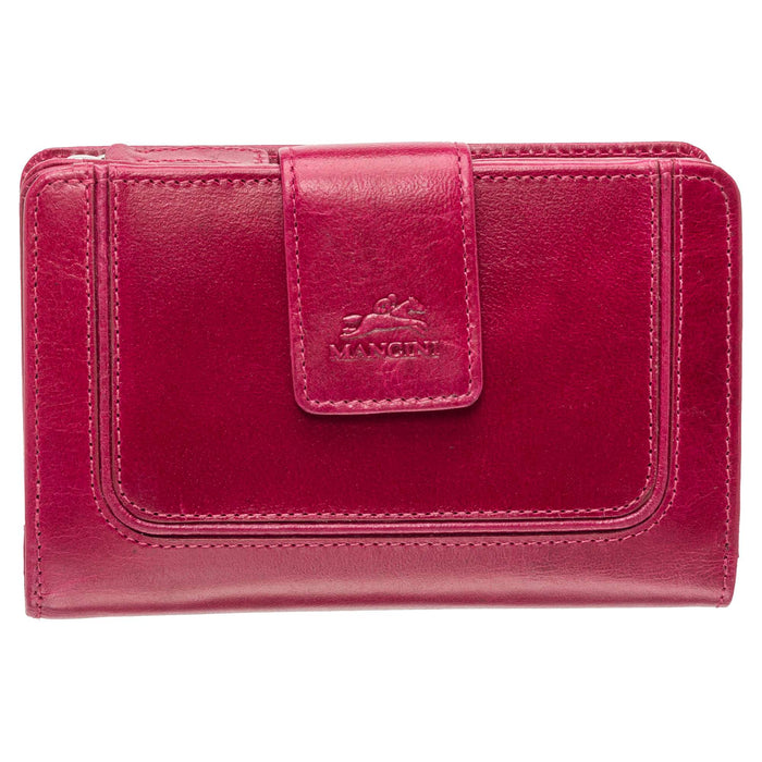 Mancini Leather South Beach RFID Secure Medium Clutch Wallet
