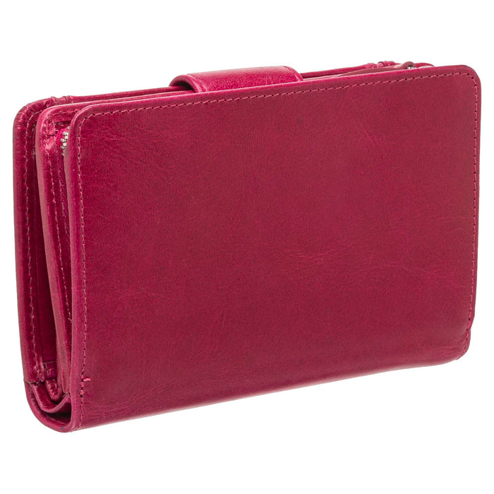 Mancini Leather South Beach RFID Secure Medium Clutch Wallet