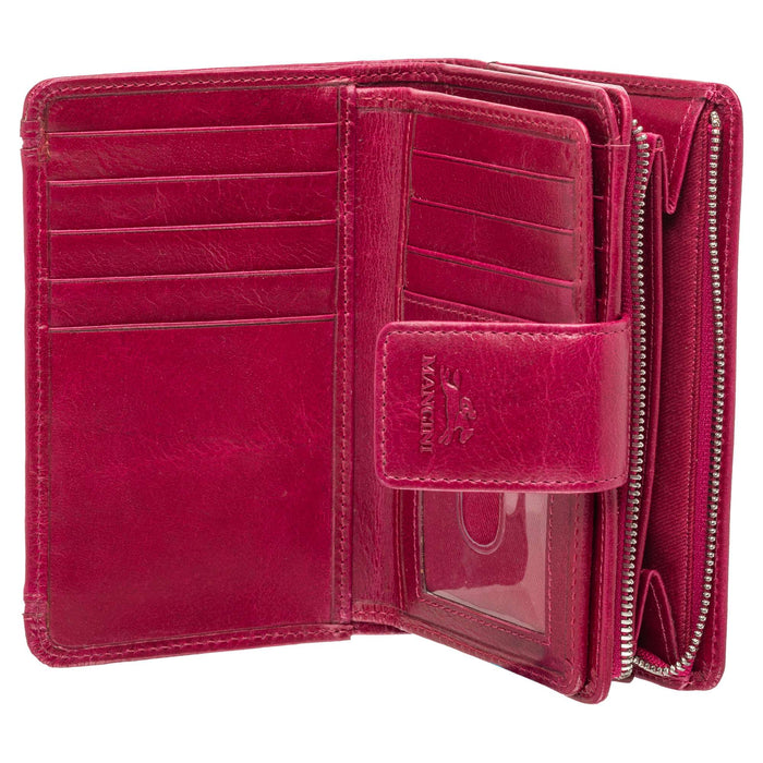 Mancini Leather South Beach RFID Secure Medium Clutch Wallet