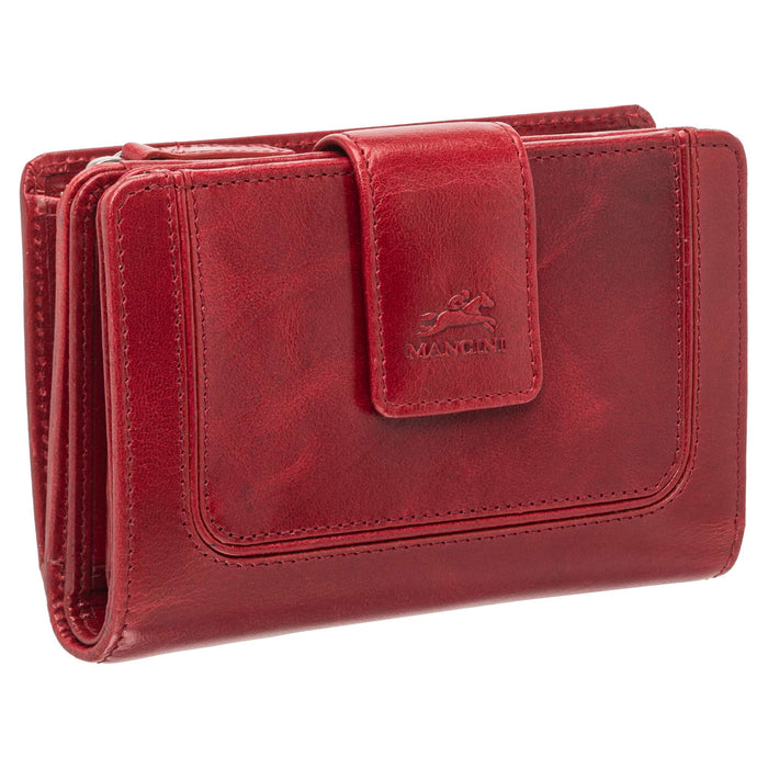 Mancini Leather South Beach RFID Secure Medium Clutch Wallet
