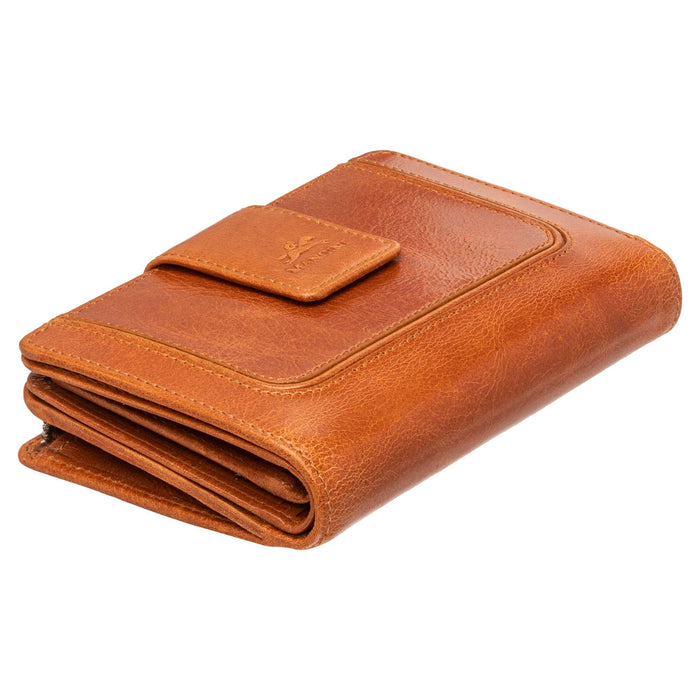 Mancini Leather South Beach RFID Secure Medium Clutch Wallet