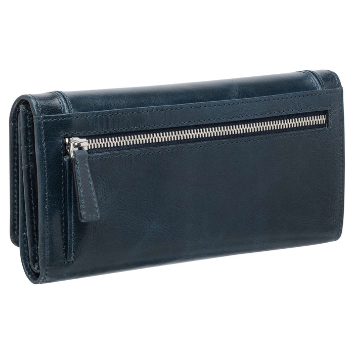 Mancini Leather South Beach RFID Secure Trifold Wallet