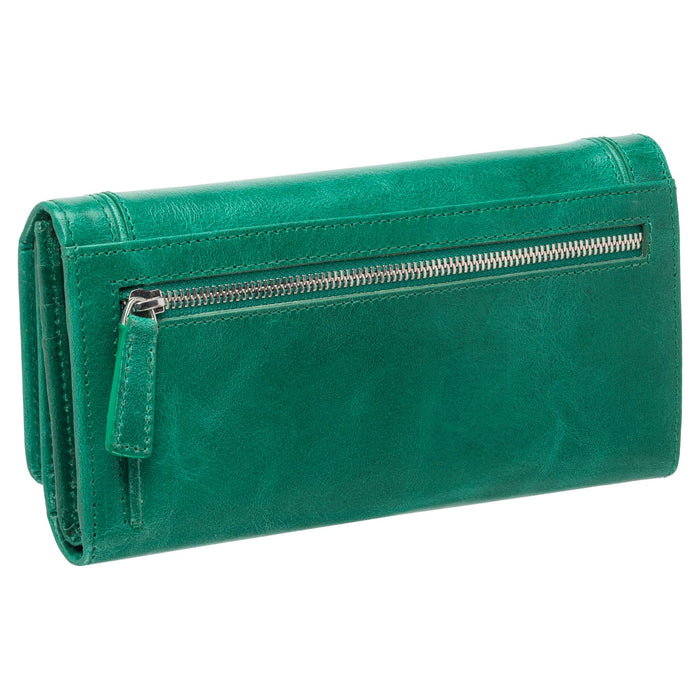Mancini Leather South Beach RFID Secure Trifold Wallet