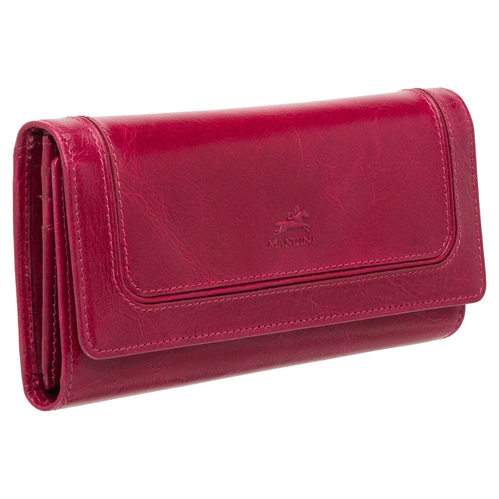 Mancini Leather South Beach RFID Secure Trifold Wallet