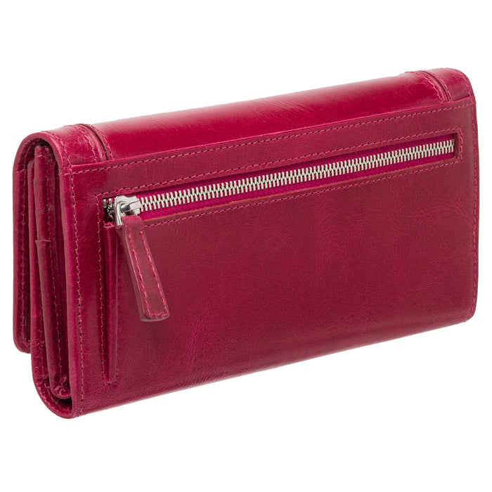 Mancini Leather South Beach RFID Secure Trifold Wallet