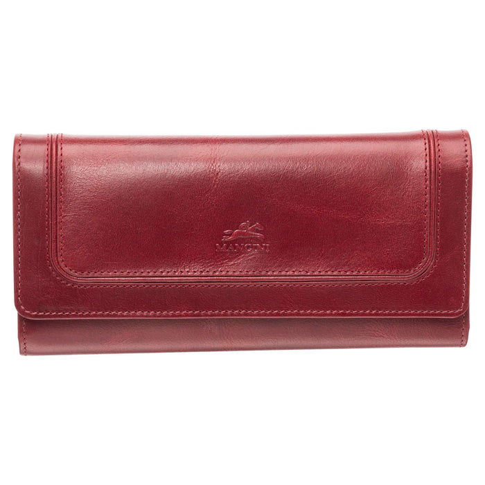 Mancini Leather South Beach RFID Secure Trifold Wallet