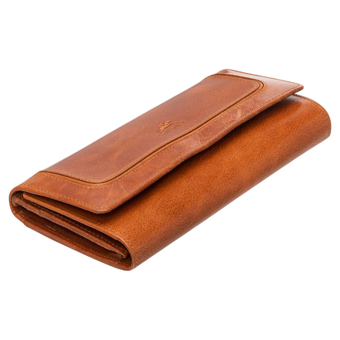 Mancini Leather South Beach RFID Secure Trifold Wallet
