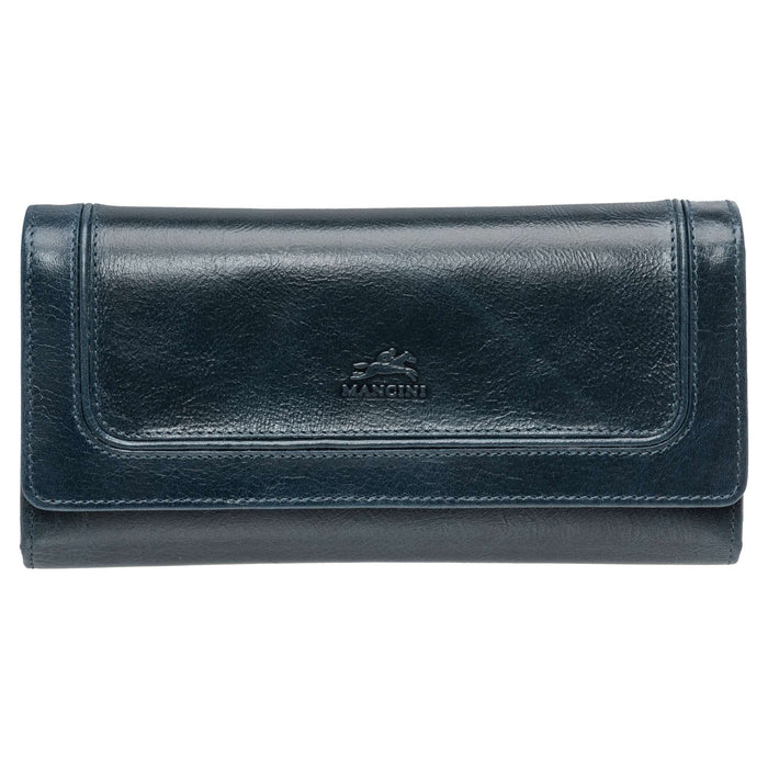 Mancini Leather South Beach RFID Secure Quadruple Fold Wallet