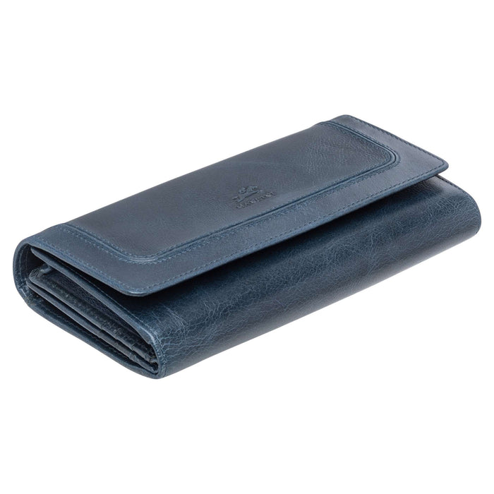 Mancini Leather South Beach RFID Secure Quadruple Fold Wallet