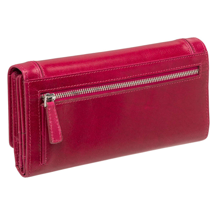 Mancini Leather South Beach RFID Secure Quadruple Fold Wallet