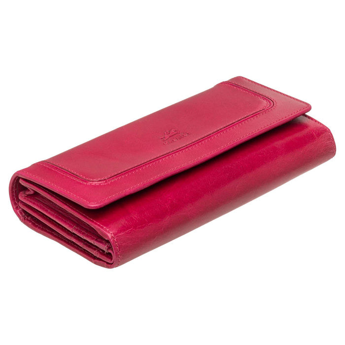Mancini Leather South Beach RFID Secure Quadruple Fold Wallet