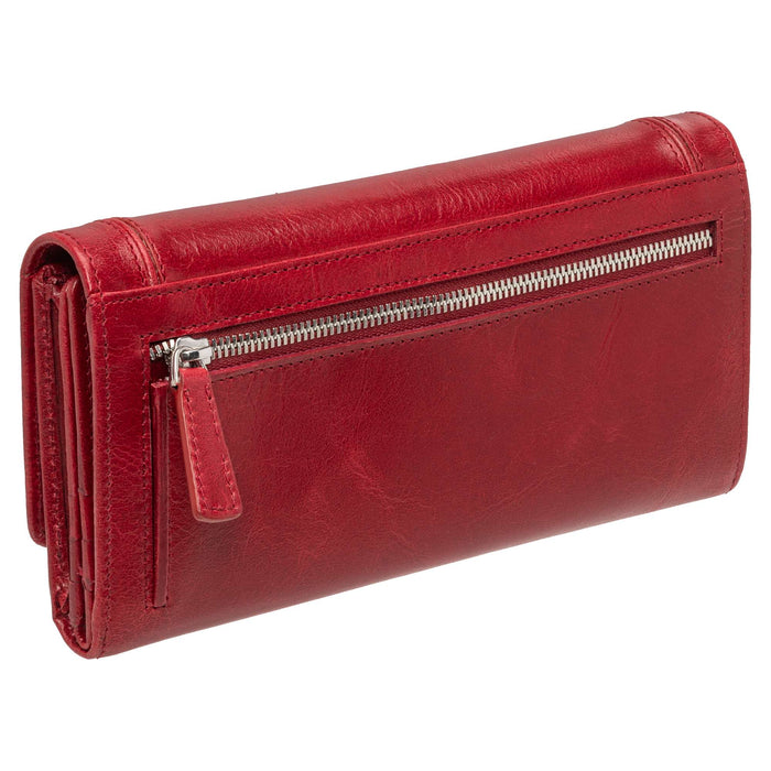 Mancini Leather South Beach RFID Secure Quadruple Fold Wallet