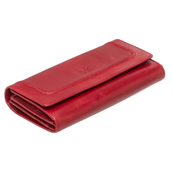 Mancini Leather South Beach RFID Secure Quadruple Fold Wallet