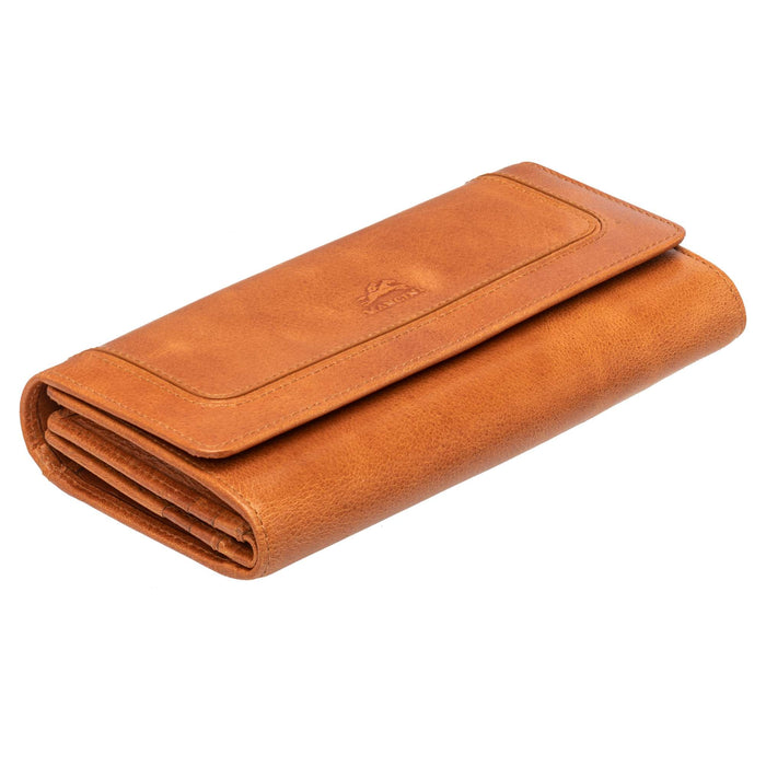 Mancini Leather South Beach RFID Secure Quadruple Fold Wallet