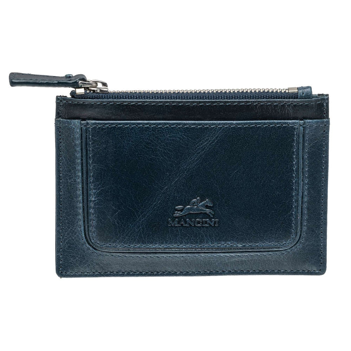 Mancini Leather South Beach RFID Secure Card Case and Coin Pocket