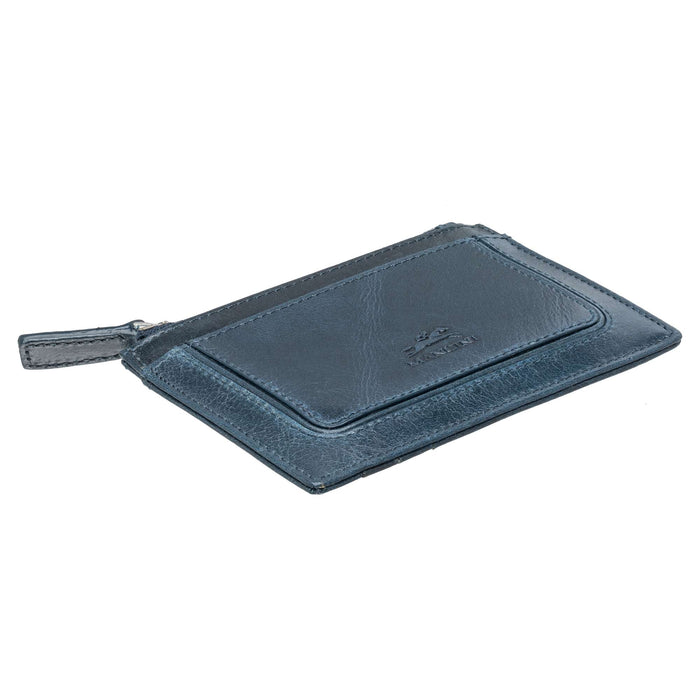 Mancini Leather South Beach RFID Secure Card Case and Coin Pocket