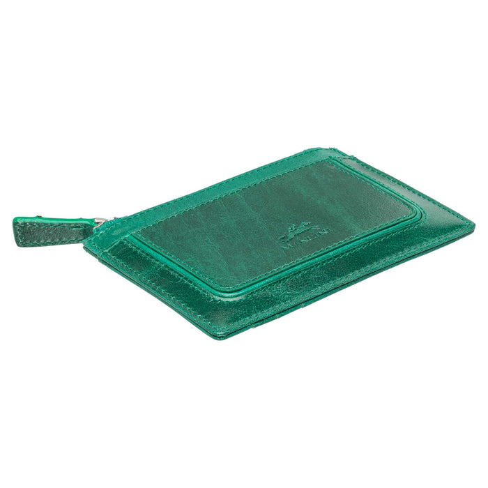 Mancini Leather South Beach RFID Secure Card Case and Coin Pocket