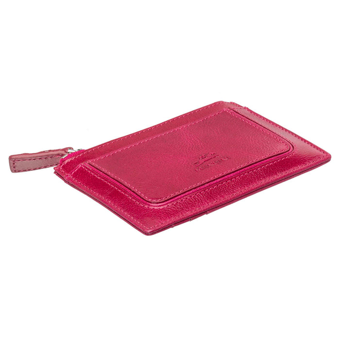 Mancini Leather South Beach RFID Secure Card Case and Coin Pocket