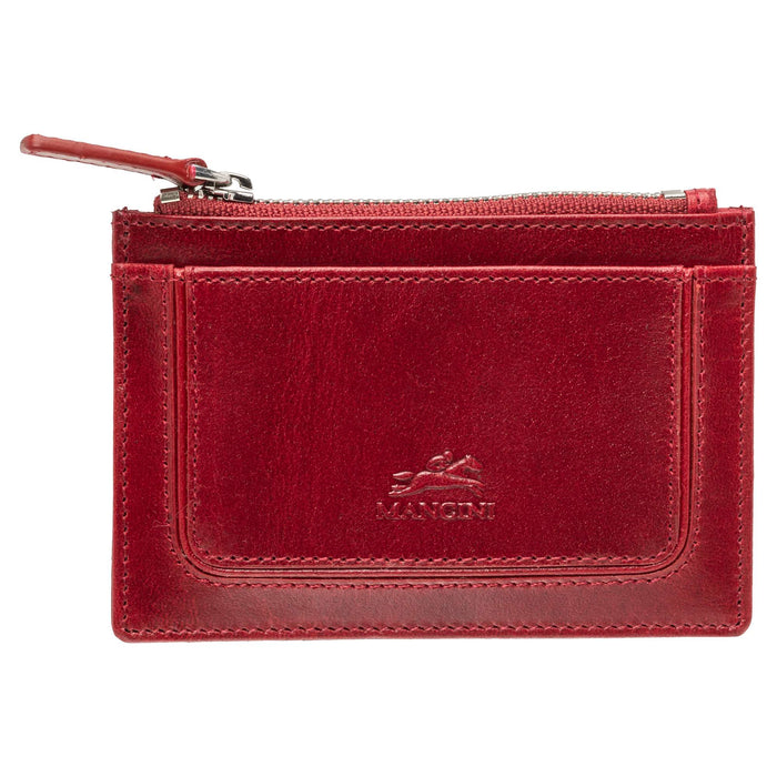 Mancini Leather South Beach RFID Secure Card Case and Coin Pocket