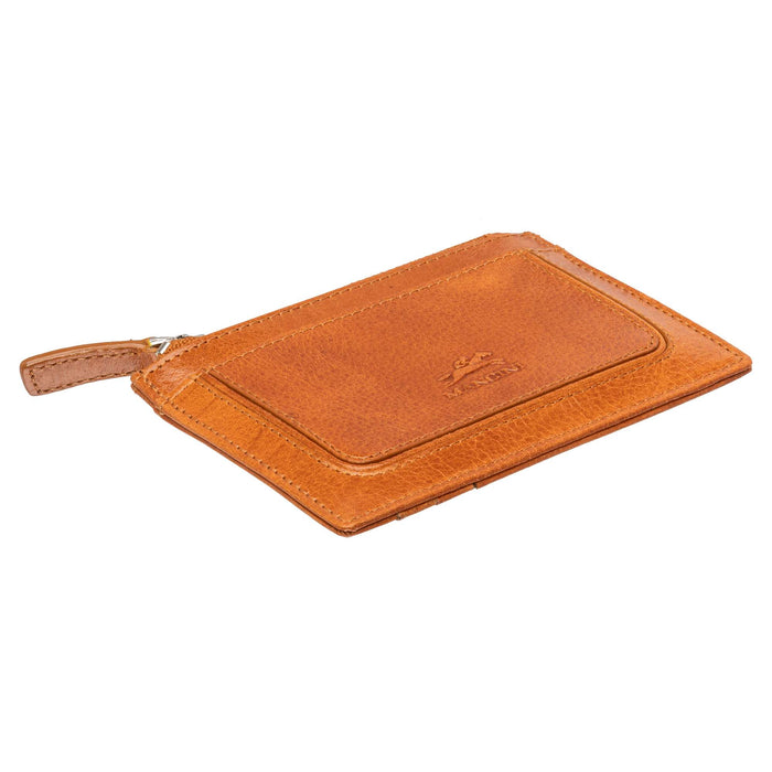 Mancini Leather South Beach RFID Secure Card Case and Coin Pocket